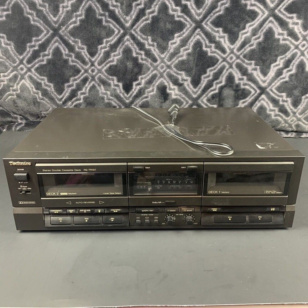 Technics RS-TR157 Stereo Double Cassette Deck For Parts
